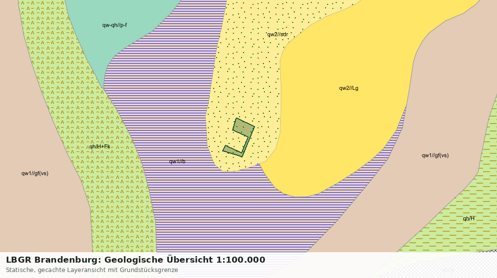Statische Kartenansicht: LBGR Brandenburg: Geologische Übersicht 1:100.000