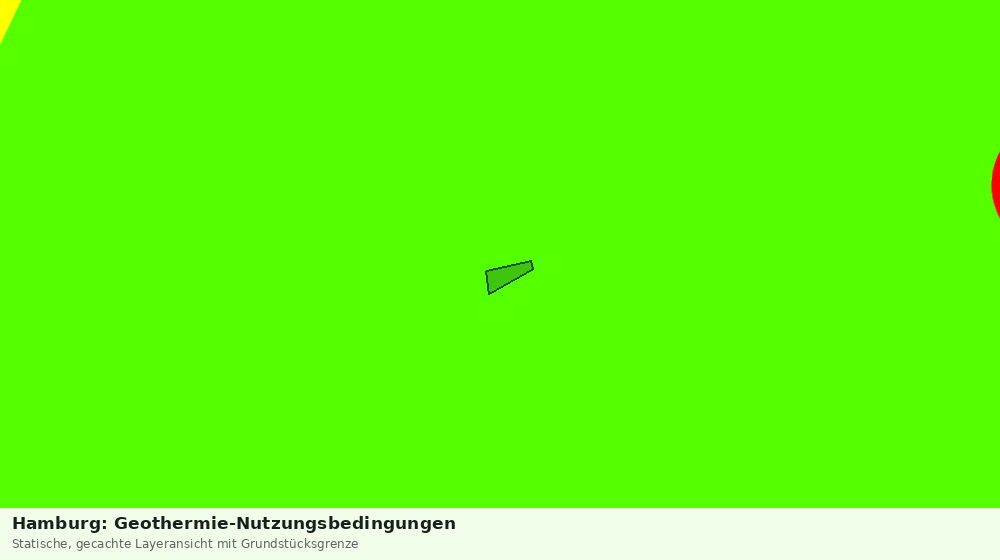 Statische Kartenansicht: Hamburg: Geothermie-Nutzungsbedingungen