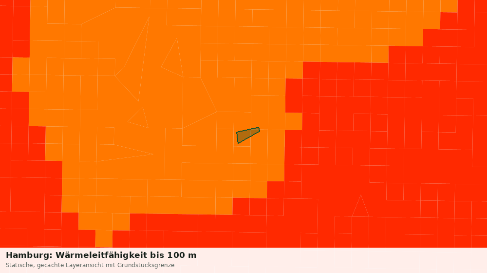 Statische Kartenansicht: Hamburg: Wärmeleitfähigkeit bis 100 m