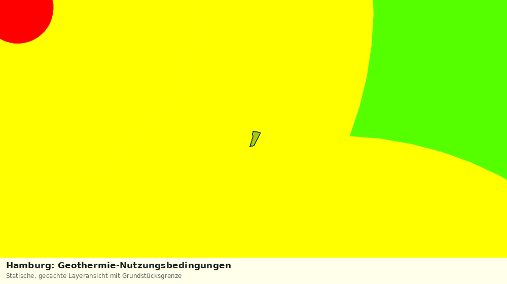 Statische Kartenansicht: Hamburg: Geothermie-Nutzungsbedingungen
