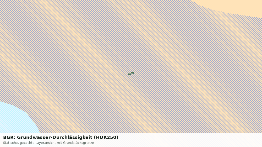 Statische Kartenansicht: BGR: Grundwasser-Durchlässigkeit (HÜK250)