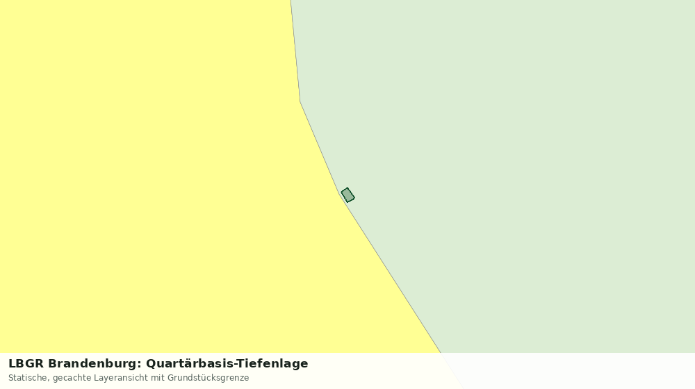 Statische Kartenansicht: LBGR Brandenburg: Quartärbasis-Tiefenlage