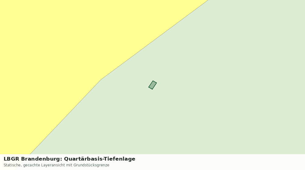 Statische Kartenansicht: LBGR Brandenburg: Quartärbasis-Tiefenlage
