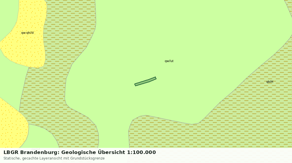 Statische Kartenansicht: LBGR Brandenburg: Geologische Übersicht 1:100.000