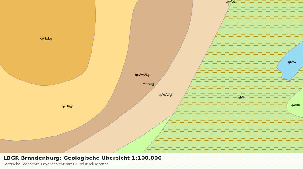 Statische Kartenansicht: LBGR Brandenburg: Geologische Übersicht 1:100.000