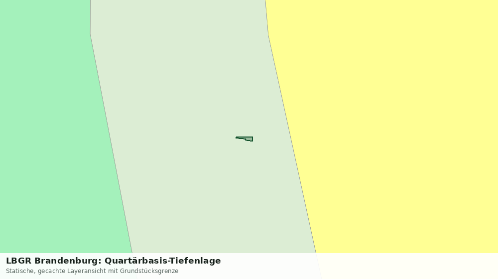 Statische Kartenansicht: LBGR Brandenburg: Quartärbasis-Tiefenlage