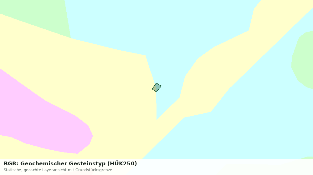 Statische Kartenansicht: BGR: Geochemischer Gesteinstyp (HÜK250)