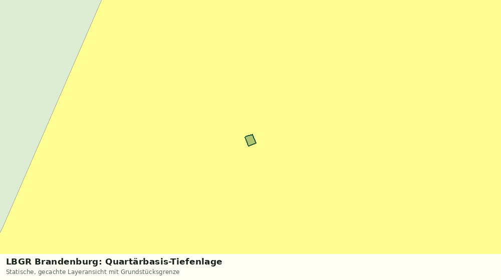 Statische Kartenansicht: LBGR Brandenburg: Quartärbasis-Tiefenlage