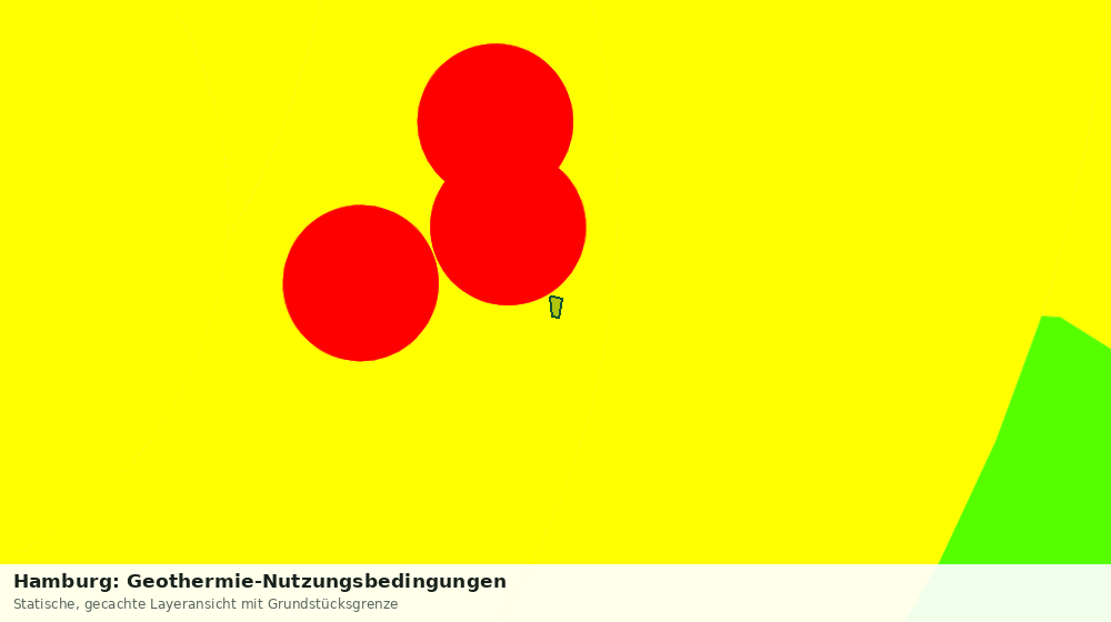 Statische Kartenansicht: Hamburg: Geothermie-Nutzungsbedingungen