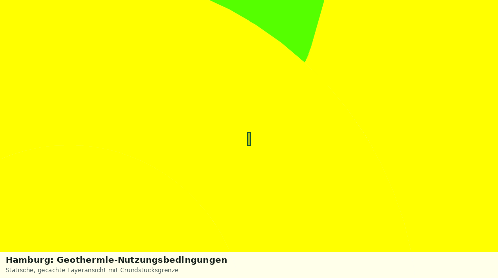 Statische Kartenansicht: Hamburg: Geothermie-Nutzungsbedingungen