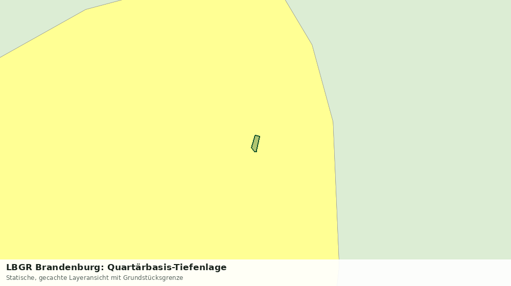 Statische Kartenansicht: LBGR Brandenburg: Quartärbasis-Tiefenlage