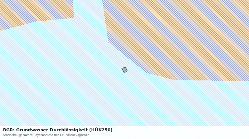 Statische Kartenansicht: BGR: Grundwasser-Durchlässigkeit (HÜK250)