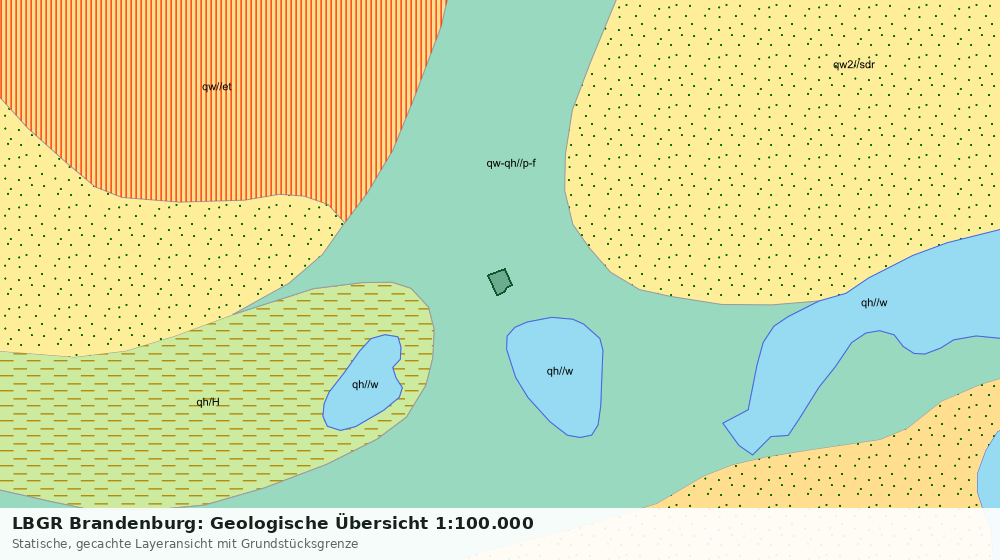 Statische Kartenansicht: LBGR Brandenburg: Geologische Übersicht 1:100.000