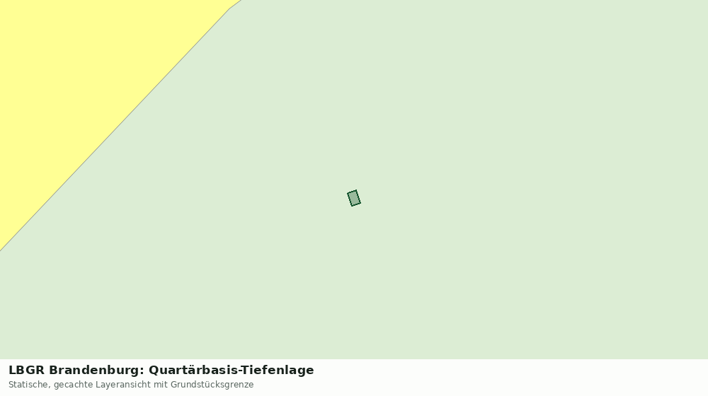 Statische Kartenansicht: LBGR Brandenburg: Quartärbasis-Tiefenlage