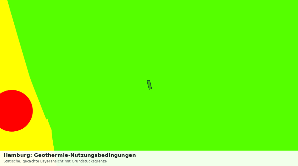 Statische Kartenansicht: Hamburg: Geothermie-Nutzungsbedingungen