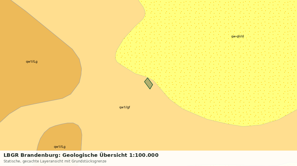 Statische Kartenansicht: LBGR Brandenburg: Geologische Übersicht 1:100.000