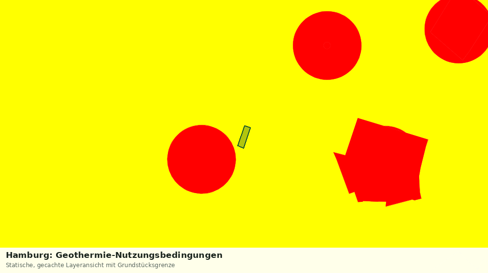 Statische Kartenansicht: Hamburg: Geothermie-Nutzungsbedingungen
