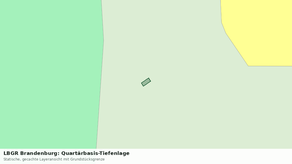 Statische Kartenansicht: LBGR Brandenburg: Quartärbasis-Tiefenlage