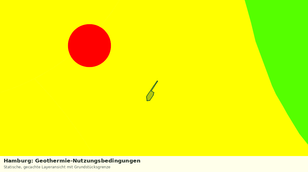 Statische Kartenansicht: Hamburg: Geothermie-Nutzungsbedingungen
