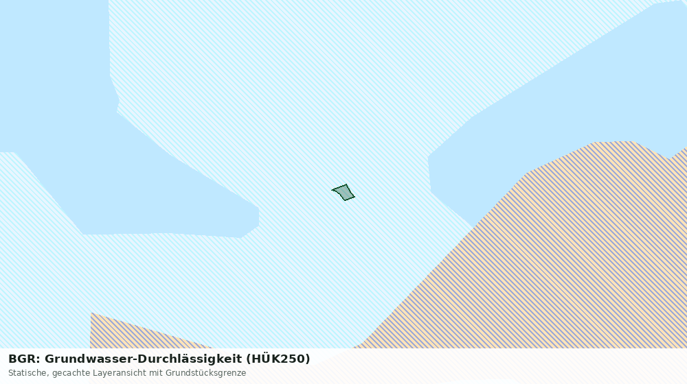 Statische Kartenansicht: BGR: Grundwasser-Durchlässigkeit (HÜK250)