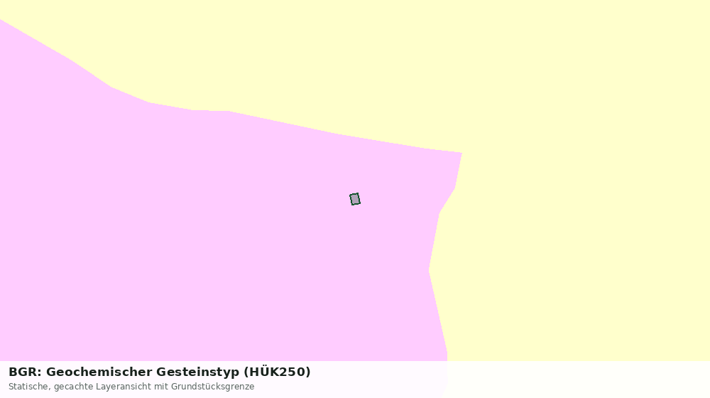 Statische Kartenansicht: BGR: Geochemischer Gesteinstyp (HÜK250)