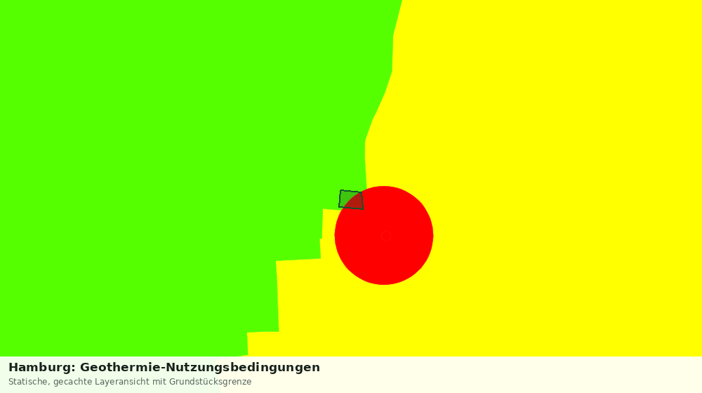 Statische Kartenansicht: Hamburg: Geothermie-Nutzungsbedingungen