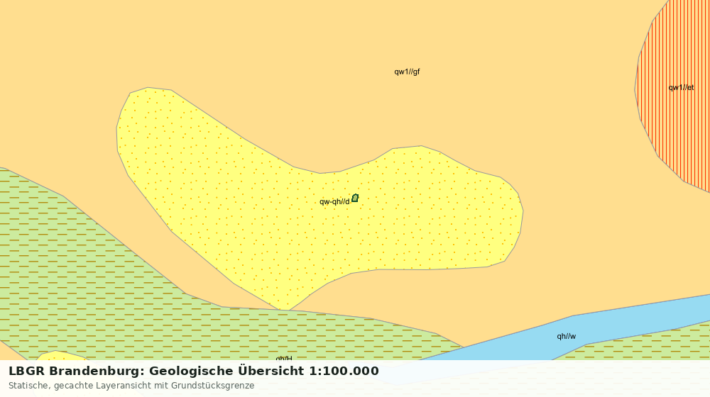Statische Kartenansicht: LBGR Brandenburg: Geologische Übersicht 1:100.000