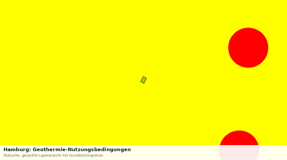 Statische Kartenansicht: Hamburg: Geothermie-Nutzungsbedingungen