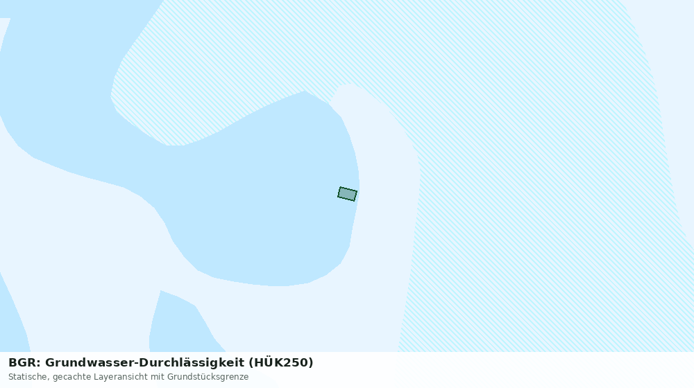 Statische Kartenansicht: BGR: Grundwasser-Durchlässigkeit (HÜK250)
