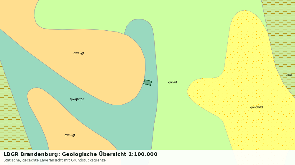 Statische Kartenansicht: LBGR Brandenburg: Geologische Übersicht 1:100.000