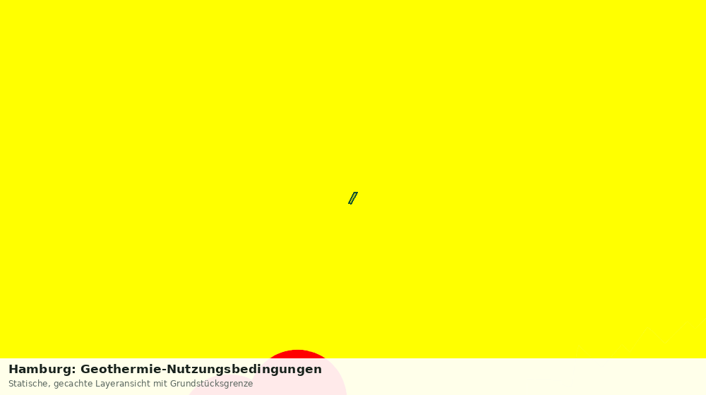 Statische Kartenansicht: Hamburg: Geothermie-Nutzungsbedingungen