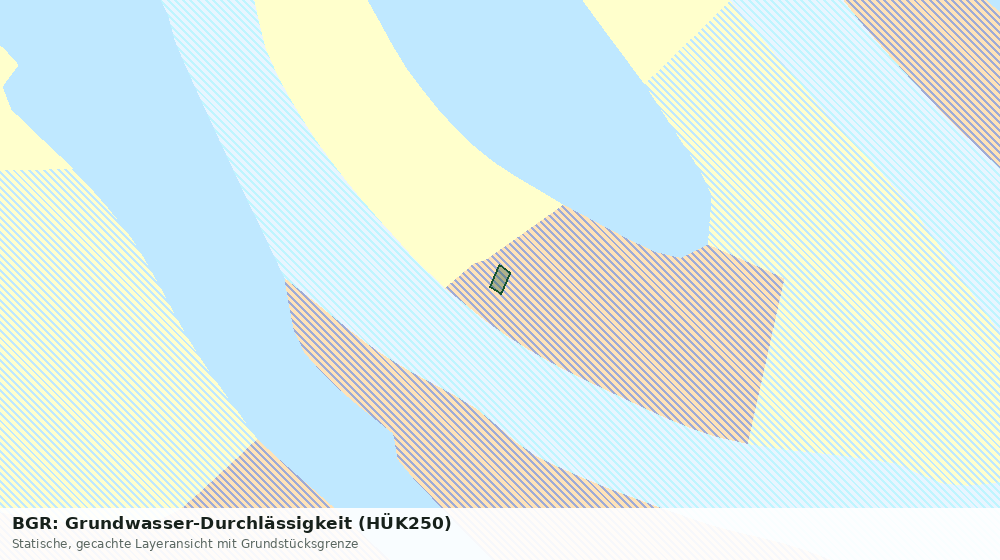 Statische Kartenansicht: BGR: Grundwasser-Durchlässigkeit (HÜK250)
