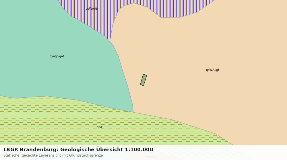 Statische Kartenansicht: LBGR Brandenburg: Geologische Übersicht 1:100.000