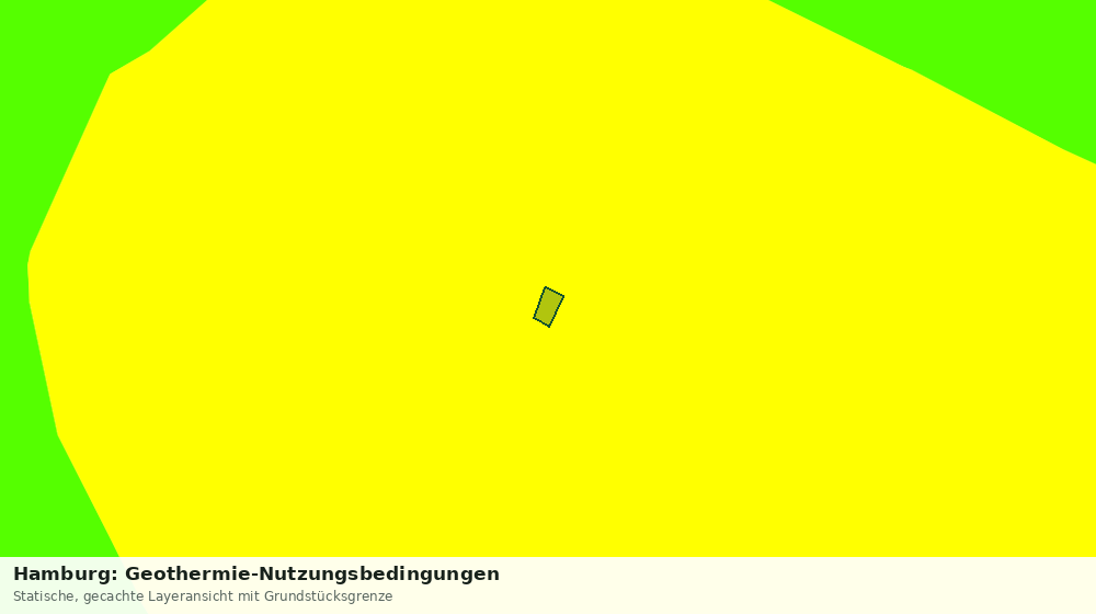 Statische Kartenansicht: Hamburg: Geothermie-Nutzungsbedingungen