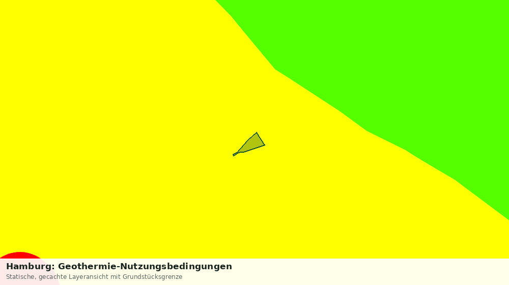 Statische Kartenansicht: Hamburg: Geothermie-Nutzungsbedingungen