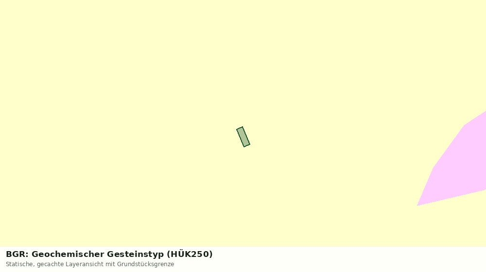 Statische Kartenansicht: BGR: Geochemischer Gesteinstyp (HÜK250)