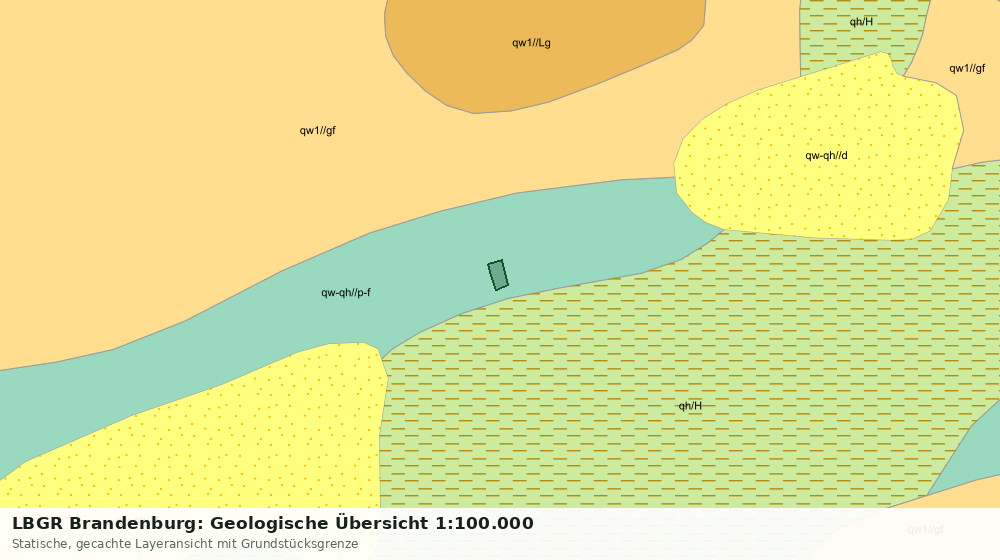 Statische Kartenansicht: LBGR Brandenburg: Geologische Übersicht 1:100.000