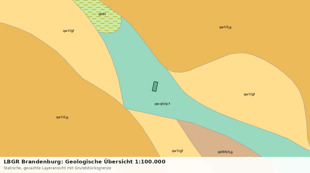 Statische Kartenansicht: LBGR Brandenburg: Geologische Übersicht 1:100.000