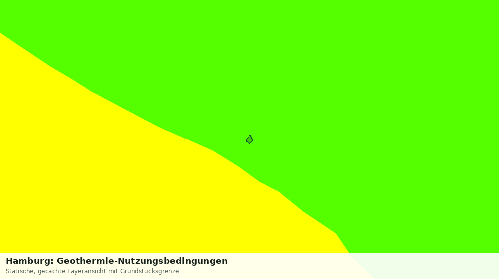 Statische Kartenansicht: Hamburg: Geothermie-Nutzungsbedingungen