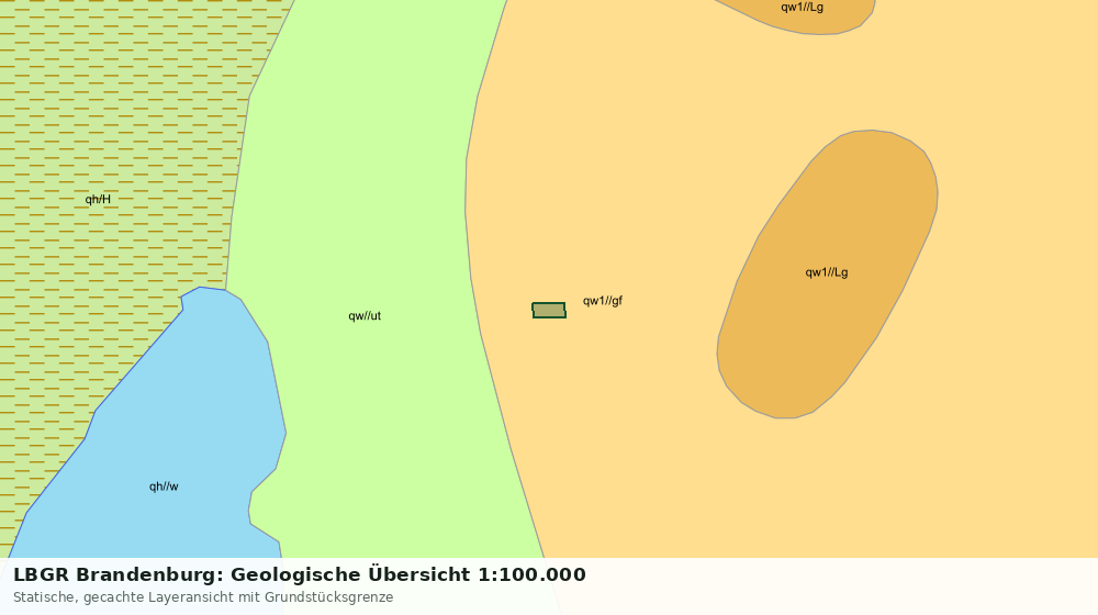 Statische Kartenansicht: LBGR Brandenburg: Geologische Übersicht 1:100.000