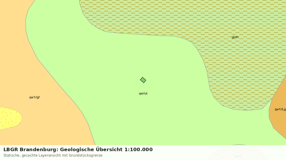 Statische Kartenansicht: LBGR Brandenburg: Geologische Übersicht 1:100.000