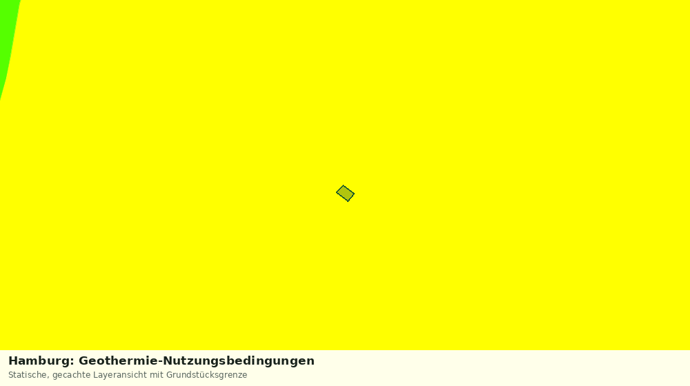 Statische Kartenansicht: Hamburg: Geothermie-Nutzungsbedingungen