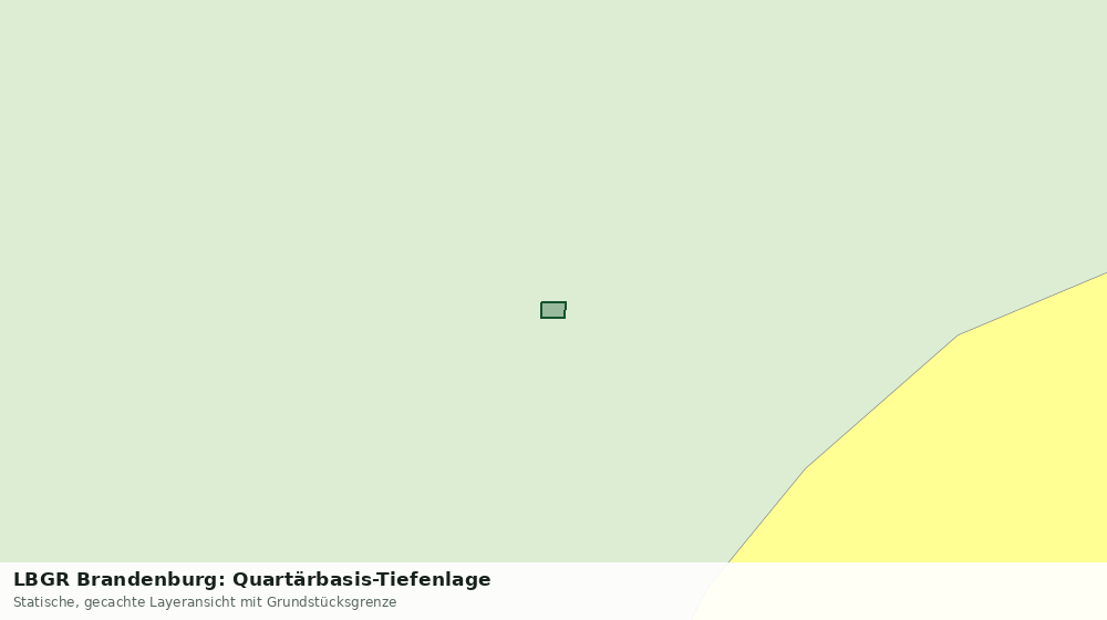 Statische Kartenansicht: LBGR Brandenburg: Quartärbasis-Tiefenlage