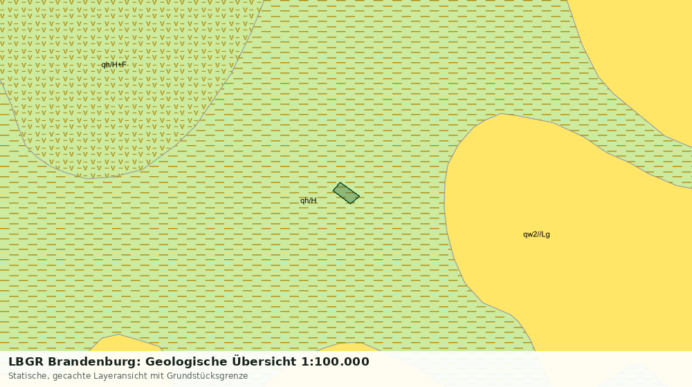 Statische Kartenansicht: LBGR Brandenburg: Geologische Übersicht 1:100.000