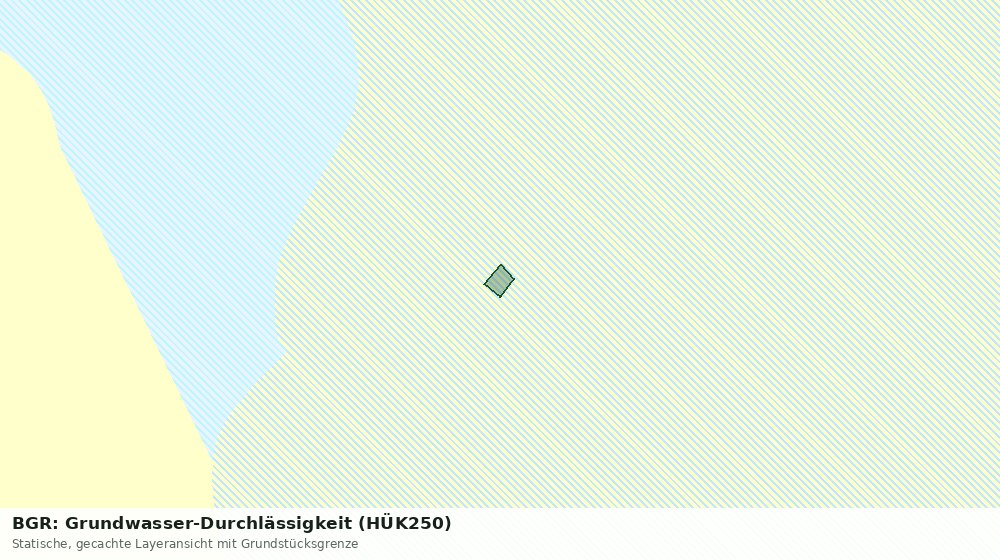 Statische Kartenansicht: BGR: Grundwasser-Durchlässigkeit (HÜK250)