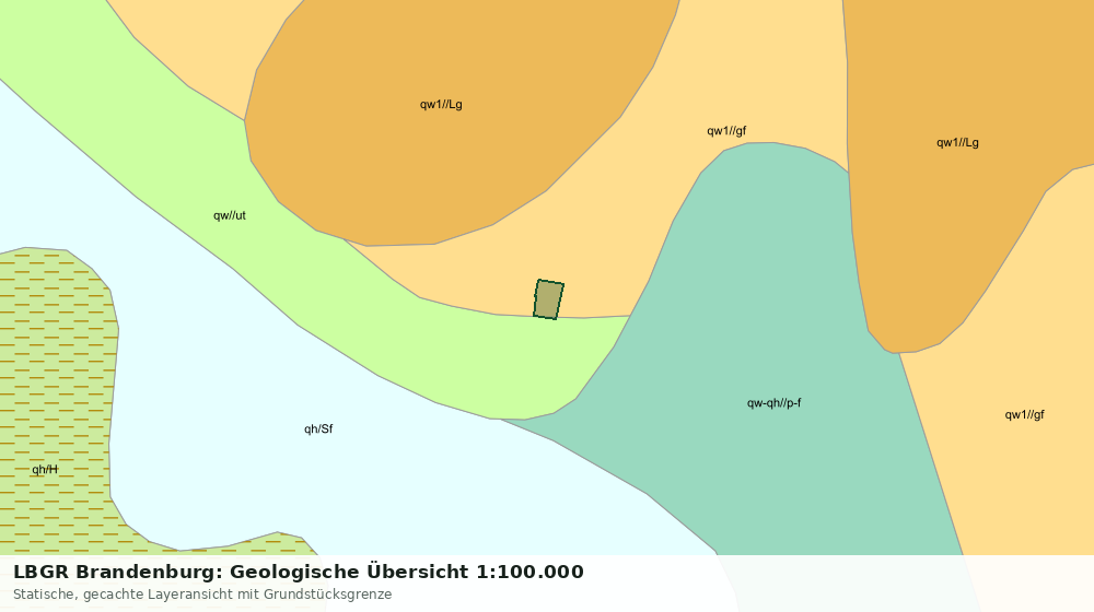 Statische Kartenansicht: LBGR Brandenburg: Geologische Übersicht 1:100.000