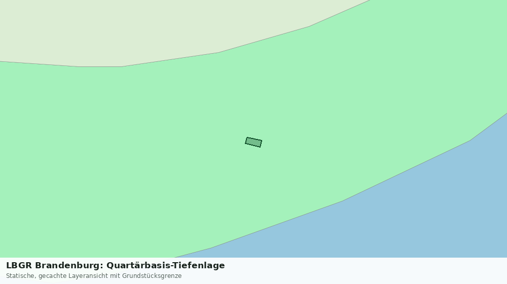 Statische Kartenansicht: LBGR Brandenburg: Quartärbasis-Tiefenlage