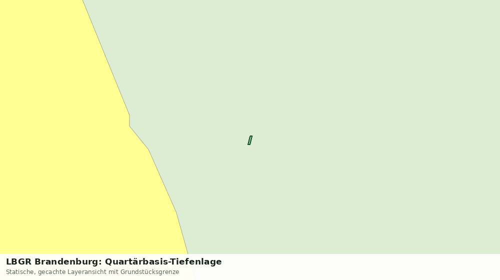Statische Kartenansicht: LBGR Brandenburg: Quartärbasis-Tiefenlage