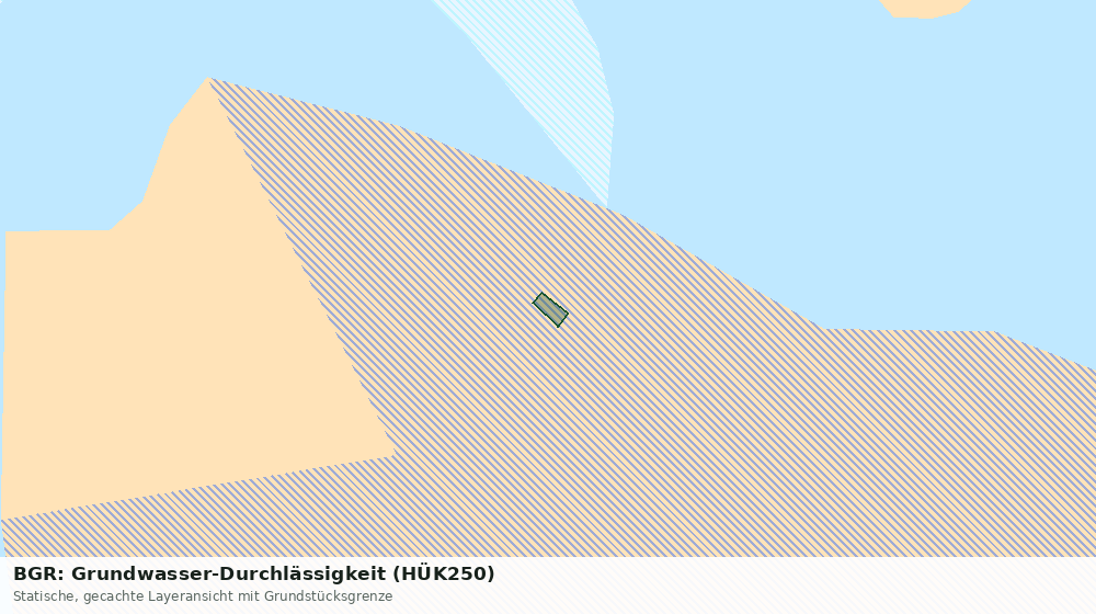 Statische Kartenansicht: BGR: Grundwasser-Durchlässigkeit (HÜK250)