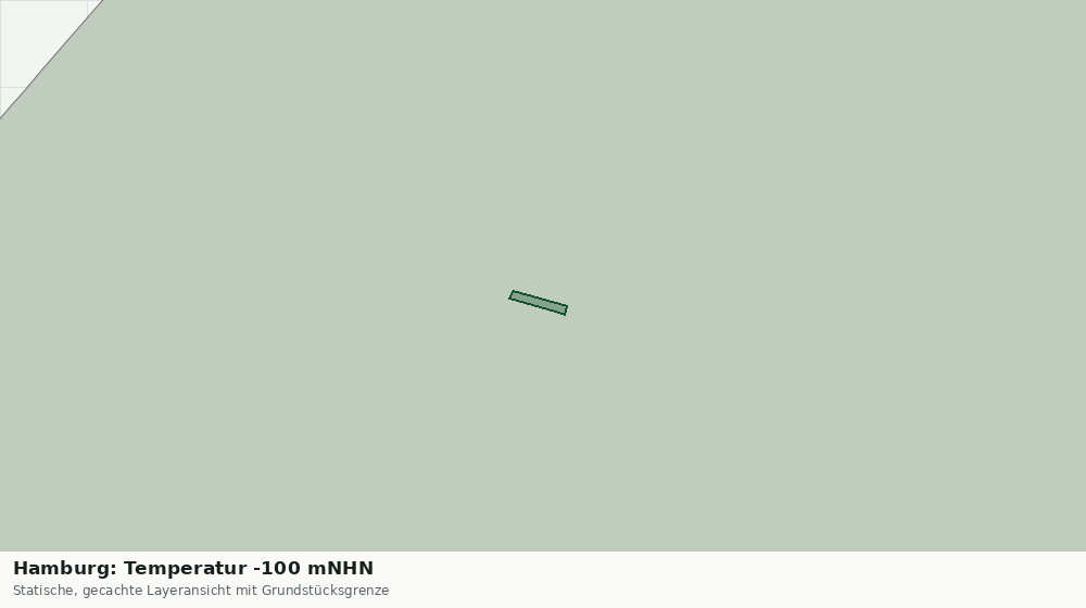 Statische Kartenansicht: Hamburg: Temperatur -100 mNHN